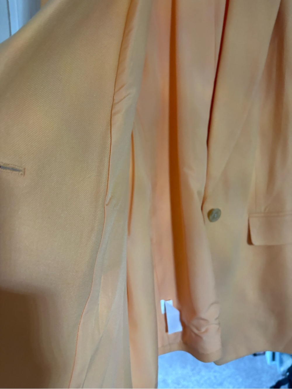 LOFT Single-Button Peach-Orange Blazer - Picture 2 of 4